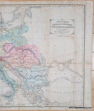 Load image into Gallery viewer, 1855 - Western, Central, and Southern Continental Europe - Genuine Antique Map
