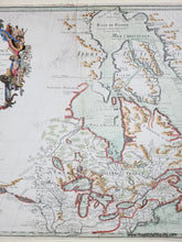 Load image into Gallery viewer, 1718 - Eastern Canada - Carte Du Canada ou de la Nouvelle France et des Decouvertes qui y ont ete faites… - Genuine Antique Map
