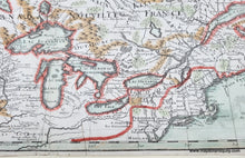 Load image into Gallery viewer, 1718 - Eastern Canada - Carte Du Canada ou de la Nouvelle France et des Decouvertes qui y ont ete faites… - Genuine Antique Map
