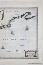 Load image into Gallery viewer, 1636 - North Carolina to Nova Scotia - Nova Anglia Novum Belgium et Virginia - Genuine Antique Map
