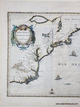 Load image into Gallery viewer, 1636 - North Carolina to Nova Scotia - Nova Anglia Novum Belgium et Virginia - Genuine Antique Map
