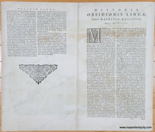 Load image into Gallery viewer, 1650 circa - Lingen, Germany (siege of 1597) - Lingae Obsidio confecta ab principe mauritio nassovio - Genuine Antique Map
