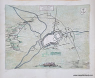 Genuine-Antique-Map-Lingen-Germany-siege-of-1597-Lingae-Obsidio-confecta-ab-principe-mauritio-nassovio-1650-circa-Blaeu--Maps-Of-Antiquity