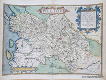 Load image into Gallery viewer, Genuine-Antique-Map-Poitou-in-Western-France-Poictou-1591-Ortelius-Maps-Of-Antiquity
