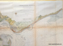 Load image into Gallery viewer, 1866 - Charleston Harbor and Its Approaches (SC) - Antique Chart
