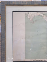 Load image into Gallery viewer, 1891 - Provincetown, Truro, Wellfleet, Eastham - Massachusetts Atlas Plate No. 8 p.114-115 - Antique Map (Framed)
