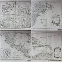 Load image into Gallery viewer, 1788 - Generalkarte Von Nordamerica: Set Of 4 Antique Map Maps North America Genuine
