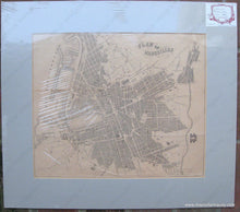 Load image into Gallery viewer, Antique-Hand-Colored-Map-Plan-of-Marseilles-Europe-France-circa-1860--Maps-Of-Antiquity
