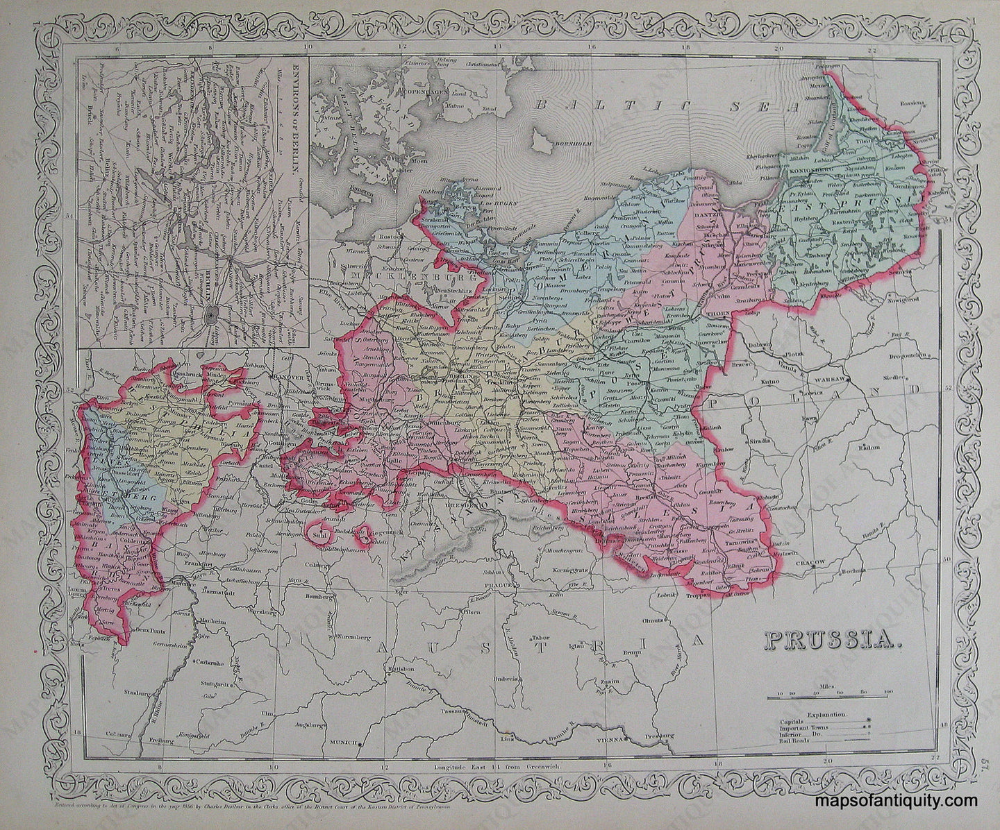 Antique-Hand-Colored-Map-Prussia.-Europe-Prussia-1859-Desilver-Maps-Of-Antiquity