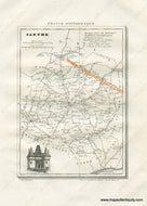 Antique-Black-and-White-Map-France-Sarthe-including-Alencon-and-Le-Mans-Europe-France-1835-Monin-Maps-Of-Antiquity