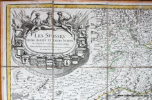 Load image into Gallery viewer, 1783 - Map Of Part Switzerland: Les Suisses Leur Allies Et Leurs Suiets Antique Genuine
