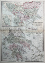 Load image into Gallery viewer, Antique-Hand-Colored-Map-Turkey-in-Europe-with-Rumania-Servia-Montenegro-Bulgaria-&amp;c.-Europe-Turkey-Greece-1887-Bradley-Maps-Of-Antiquity
