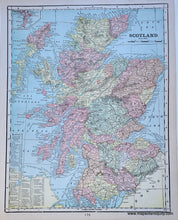 Load image into Gallery viewer, Antique-Printed-Color-Map-Scotland-verso:-Ireland-****-Europe-Scotland-Ireland-1900-Cram-Maps-Of-Antiquity
