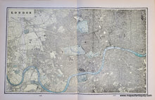 Load image into Gallery viewer, 1900 - London (England), verso: Edinburgh, Scotland, and Dundee and Glasgow, Scotland - Antique Map
