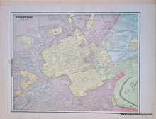 Load image into Gallery viewer, 1900 - London (England), verso: Edinburgh, Scotland, and Dundee and Glasgow, Scotland - Antique Map
