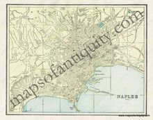 Load image into Gallery viewer, Antique-Map-Europe-Naples-Italy-Greece-Athens-Genoa-Cram-1900
