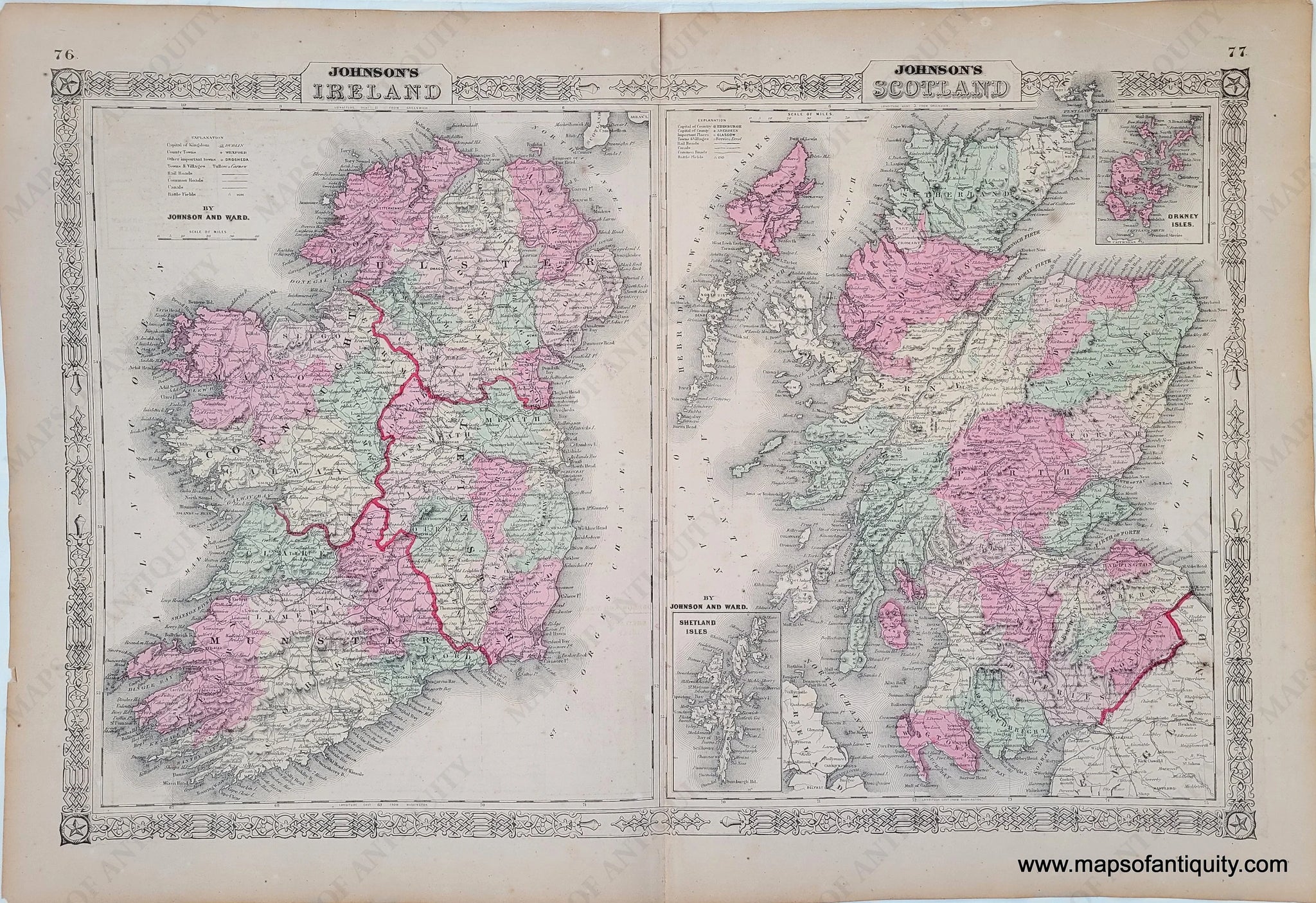 Antique Illinois Map good ~Extremely Detailed ~1864~ Civil War Era