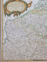 Load image into Gallery viewer, 1762 - Partie Meridionale Des Pas Bas (Belgium and Environs) - Antique Map
