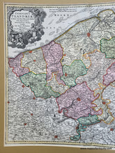 Load image into Gallery viewer, Antique-Hand-Colored-Map-Flanders-Belgium-France-Europe-Comitatus-Flandriae-in-omnes-ejusdem-subjacentes-Ditioes-cum-adjacentibus-accuratissime-divissus-sumtibus-Ioh.-Bapt.-Homanni-Europe-Holland-c.-1750-Johann-Baptist-Homann-Maps-Of-Antiquity
