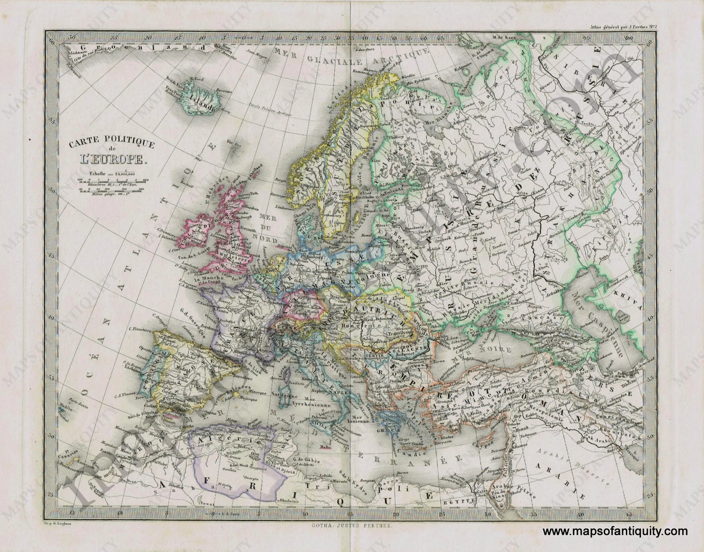 Europe-Carte-Politique-Perthes-1871-Antique-Map-1870s-1800s-19th-century-Maps-of-Antiquity