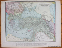 Load image into Gallery viewer, 1898 - Map Of Constantinople Verso: Turkish Empire In Europe And Asia Greece Roumania Ect [Sic].
