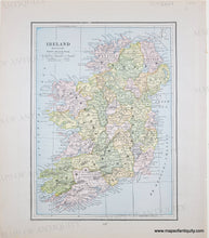 Load image into Gallery viewer, 1891 - Ireland, verso Scotland - Antique Map
