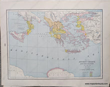 Load image into Gallery viewer, 1892 - Roman Empire Maps; Verso: Ancient Greece Antique Chart Genuine Printed-Color Comparative
