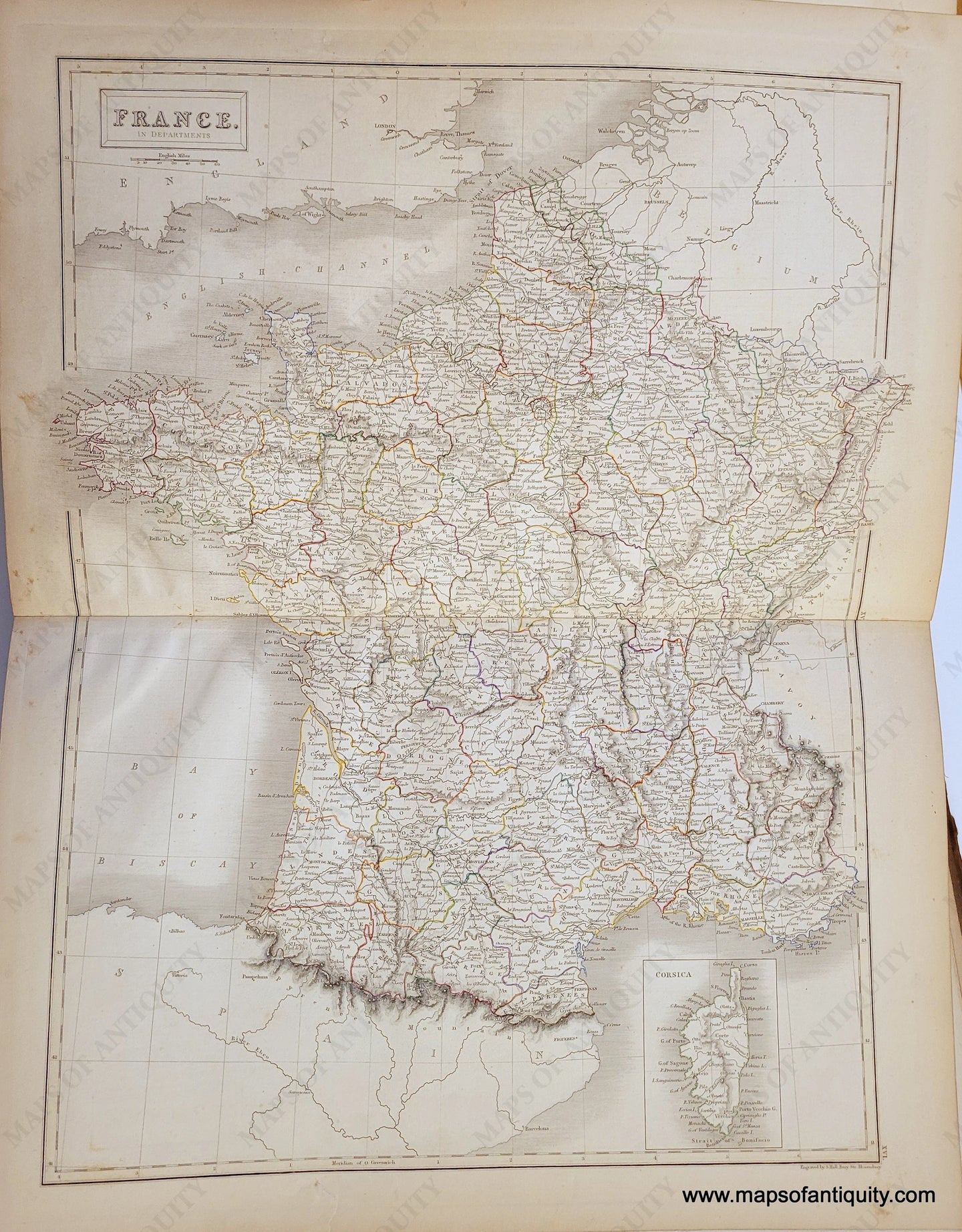 Genuine-Antique-Map-France-in-Departments-1841-Black-Maps-Of-Antiquity