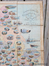 Load image into Gallery viewer, 1844 - Spooner&#39;s Pictorial Map of England &amp; Wales, Arranged as an Amusing and Instructive Game for Youth. Illustrated with Upwards of One Hundred &amp; Twenty Views. - Antique Map
