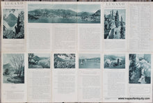 Load image into Gallery viewer, 1920s - Lugano (Suisse italienne) Les Lacs Italiens avec Leur Region d&#39;Excursions (Italy and Switzerland) - Antique Map
