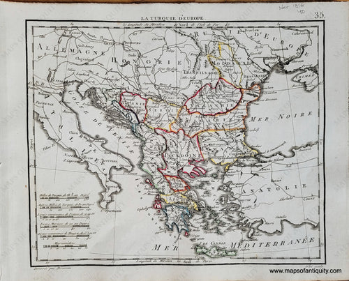 Genuine-Antique-Map-Greece-the-Balkans-La-Turquie-dEurope-Greece-the-Balkans-1816-Herisson-Maps-Of-Antiquity-1800s-19th-century