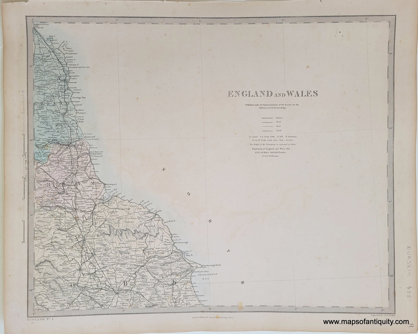 Genuine-Antique-Map-England-and-Wales-in-six-sheets-sheet-1-England-and-Wales--1860-SDUK-Society-for-the-Diffusion-of-Useful-Knowledge-Maps-Of-Antiquity-1800s-19th-century