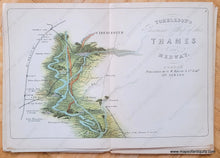 Load image into Gallery viewer, 1890 - Tombleson’s Panoramic Map Of The Thames And Medway Antique Genuine
