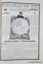 Load image into Gallery viewer, Genuine-Antique-Map-39-Landes-40-Loir---Cher-France-1842-Henry-Corbin-Maps-Of-Antiquity
