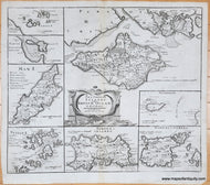 Genuine-Antique-Map-The-Smaller-Islands-in-the-British-Ocean-1722-Morden-Maps-Of-Antiquity