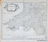 Genuine-Antique-Map-South-Wales-1722-Morden-Maps-Of-Antiquity