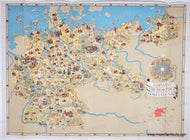 Genuine-Antique-Map-Germany-The-Beautiful-Travel-Country-1935-Riemer-Maps-Of-Antiquity