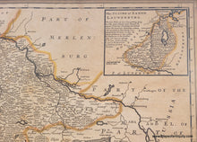 Load image into Gallery viewer, 1730 circa - A New &amp; Exact Map of the Electorate of Brunswick-Lunenburg and ye rest of ye Kings Dominions in Germany - Genuine Antique Map
