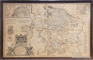 1730 circa - A New & Exact Map of the Electorate of Brunswick-Lunenburg and ye rest of ye Kings Dominions in Germany - Genuine Antique Map