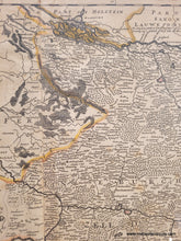 Load image into Gallery viewer, 1730 circa - A New &amp; Exact Map of the Electorate of Brunswick-Lunenburg and ye rest of ye Kings Dominions in Germany - Genuine Antique Map
