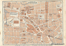 Load image into Gallery viewer, 1927 - Birmingham England - Genuine Antique Map
