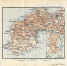 Load image into Gallery viewer, 1927 - Double-sided map: Penzance England / Lizard Point England - Genuine Antique Map
