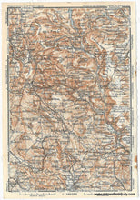 Load image into Gallery viewer, 1927 - Double-sided map: Derby and Leicester England / Vicinity of Peak District England - Genuine Antique Map
