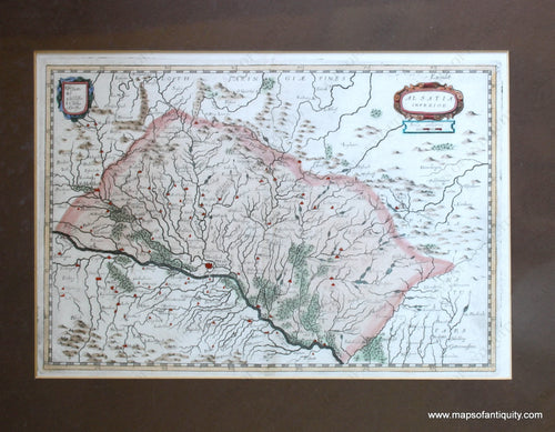 Antique-Hand-Colored-Map-Alsatia-Inferior.-**********-Europe-France-1628-Matthaus-Merian-Maps-Of-Antiquity