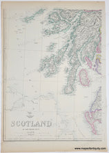 Load image into Gallery viewer, 1863 - Scotland - Antique Map

