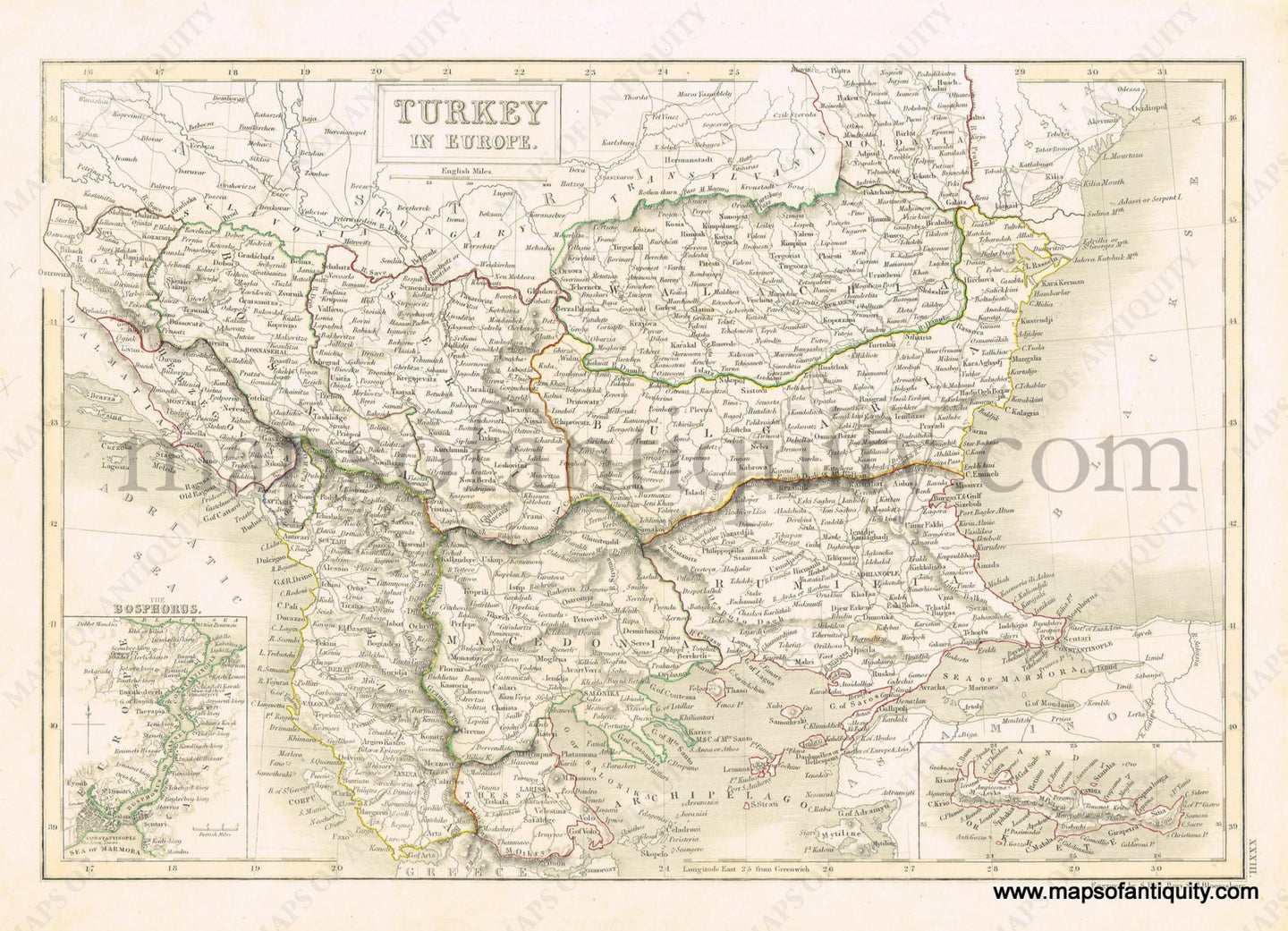 Antique-Hand-Colored-Map-Turkey-in-Europe.-Turkey-in-Europe--1846-Black-Maps-Of-Antiquity