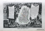 Antique-Hand-Colored-Map-Dept.-du-Haut-Rhin.-Europe-France-1851-Levasseur-Maps-Of-Antiquity