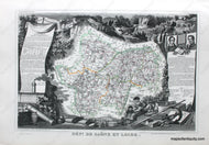 Antique-Hand-Colored-Map-Dept.-de-Saone-et-Loire.-Europe-France-1851-Levasseur-Maps-Of-Antiquity