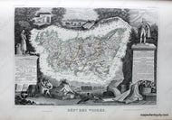 Antique-Hand-Colored-Map-Dept.-des-Vosges.-Europe-France-1851-Levasseur-Maps-Of-Antiquity