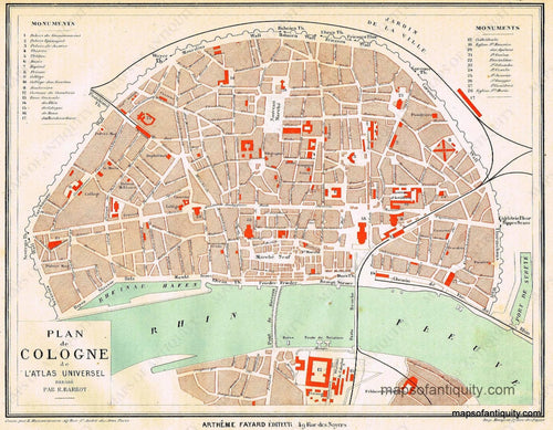 Antiue-Map-City-Plan-de-Cologne